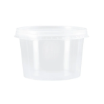Pote 250ml con tapa liso kit x25