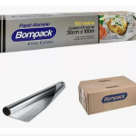 Rollo aluminio 30cm x 100m Bompack